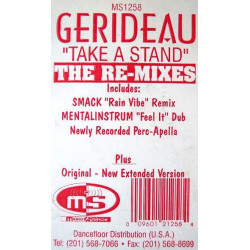 Gerideau - Take A Stand (Original Extended / Rain Vibe Remix / Feel It Dub / Perappella) Vinyl Promo
