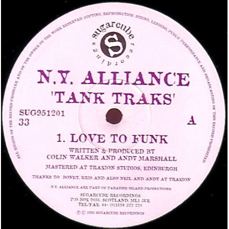 N Y Alliance - Love To Funk / Empire State / Liberty