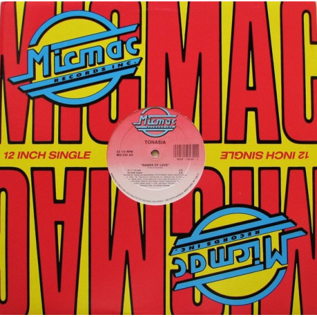 Tonasia - Games Of Love (Club Version / 7" Mix / House Mix / Napster Beats) Vinyl Promo