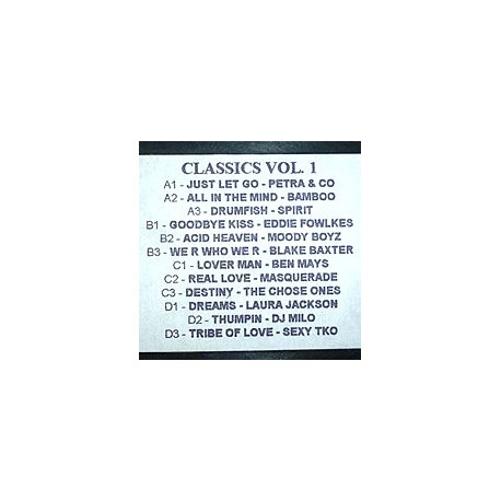 Flashback To..... - Classics Vol 1 (Double Vinyl) Bamboo / Eddie Fowlkes / Blake Baxter / Ben Mays / Moody Boyz (12 Tracks)