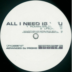 Red Kult - All I Need Is You (Likelike Edit / Roman Salzger Edit) Vinyl Promo