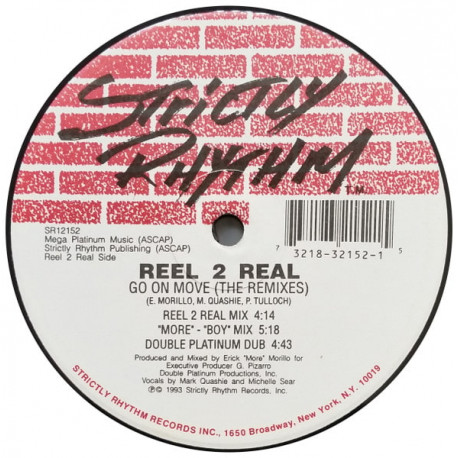 Reel 2 Real - Go On Move (Reel 2 Real Mix / More Mix / Double Platinum Dub / Underground Network Mix / DP Dub / Bass Hit Dub)