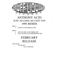 Anthony Acid - Just As Long As I Got You (95 Mixes) Close To The Original Mix / Tribal Mix / Progressive Mix