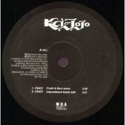 K-Ci & Jo Jo - Crazy (Crash & Burn Remix / International Radio Edit / Secret Agent Remix / R&B Mix) Vinyl Promo