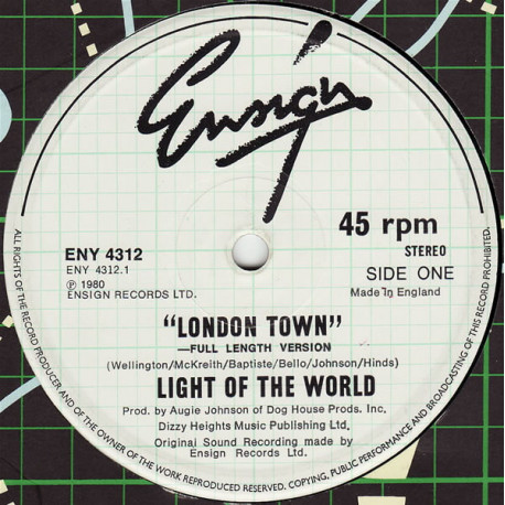Light Of The World - London Town (Full Length) / Petes Crusade (Classic Brit Funk)