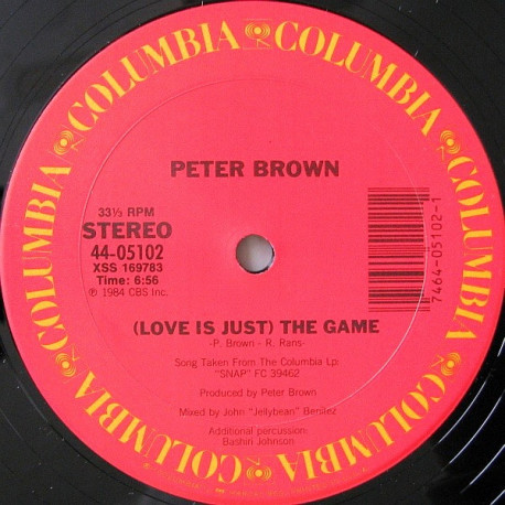 Peter Brown - Love Is Just The Game (Jellybean Extended Mix / Instrumental)