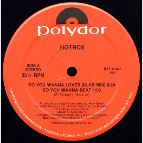 Hotbox - Do You Wanna Lover (Club Mix / Beats / Radio Mix / Dub)