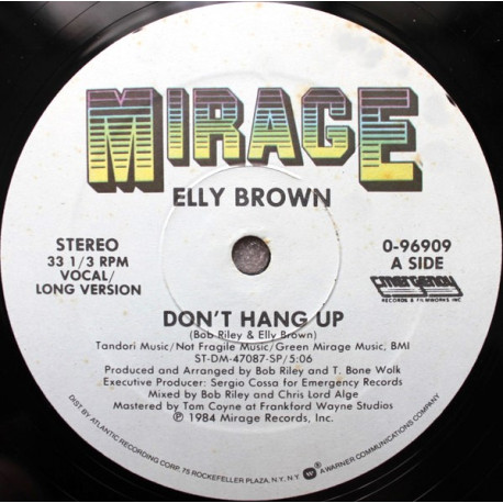 Elly Brown - Dont Hang Up (Long Version / Dub Version)