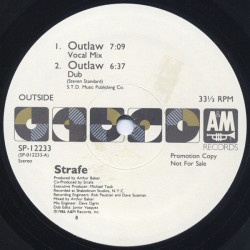 Strafe - Outlaw (British Club Version / Acapella / Vocal Mix / Dub) Vinyl Promo