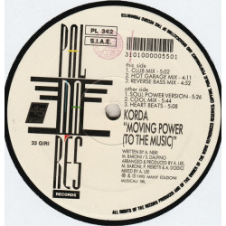 Korda - Move Your Body (Club Mix / Hot Garage Mix / Reverse Bass Mix / Soul Power Version / Cool Mix / Heart Beats) 12" Vinyl