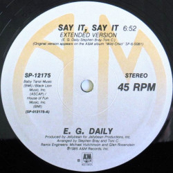 E G Daily - Say It Say It (Extended Mix / Dub / Single Version)