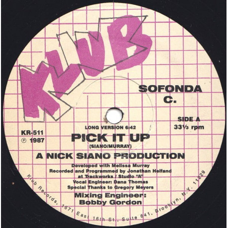Sofonda C - Pick It Up (Long Version / Short Version / Dub)