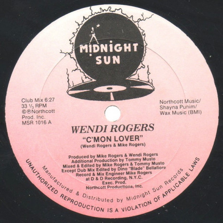 Wendi Rogers - C'Mon Lover (Club Mix / Dub / Radio Mix)