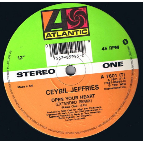 Ceybil Jeffries - Open Your Heart (Extended Remix / Extended Club Mix / Acapella)