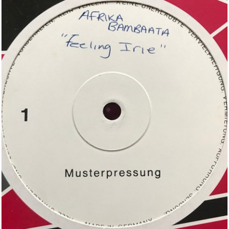 Aftrika Bambaataa - Feeling Irie (Jumpin' Club Mix / Stompnotic Mix / Pumpin' Mix) Vinyl Promo