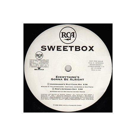 Sweetbox - Everythings Gonna Be Alright (Original Mix / Most Wanted String Mix / Handbaggers Mild Cigar Mix / Rons Edit)