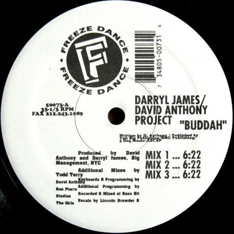 Darryl James / David Anthony Project - Buddah (Mix 1 / Mix 2 / Mix 3) / Its Gettin Bigger (Mix 1 / Mix 2 / Mix 3)