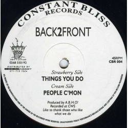 Back2Front - Things You Do / People C'Mon