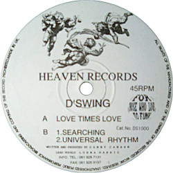 D Swing - Love Times Love / Searching / Universal Rhythm
