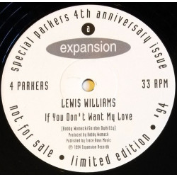 Lewis Williams - If You Dont Want My Love / Belinda A Shinner - Surrender (My Soul) 10 Inch Vinyl Promo