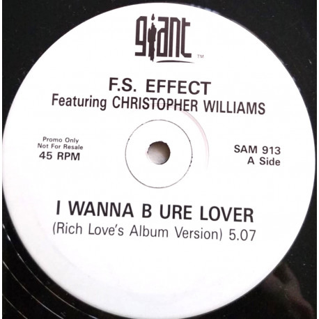 F.S. Effect Featuring Christopher Williams - I Wanna B Ure Lover (LP Version / Clark Kent Super Mix / Clark Kent Super Dub)