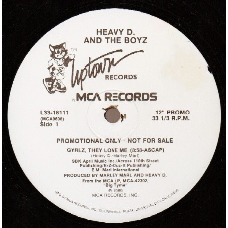 Heavy D & The Boyz - Gyrlz They Love Me (Original Mix) Promo Plays Same Both Sides