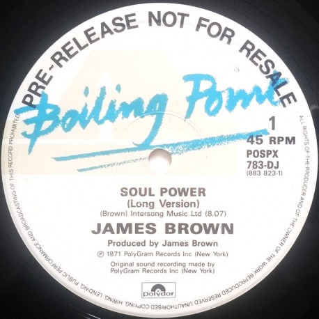 James Brown - Soul Power (Long Version) / Its A Mans World / Dont Tell It / King Heroin (Vinyl Promo)