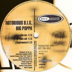 Notorious B.I.G - Big Poppa (Club Mix / Radio Mix / Instrumental) Vinyl Promo