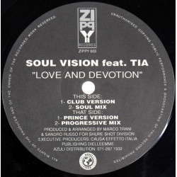 Soul Vision Feat Tia - Love And Devotion (Club Version / Soul Mix / Prince Version / Progressive Mix)