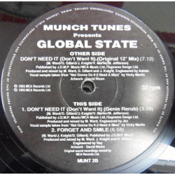 Global State - Dont Need It (Original 12" Mix / Genie Rerub) / Forget And Smile