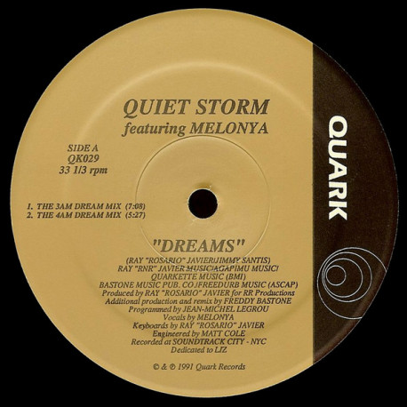 Quiet Storm - Dreams (430AM Bastone Groove Mix / 5AM Raz-Or Dub / 3AM Dream Mix /4AM Dream Mix)