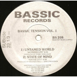 Bassic Tension Vol 1 - Untamed World - Morning Life / State Of Mind - Native City / Touch To Touch - Mystery / KM Formula
