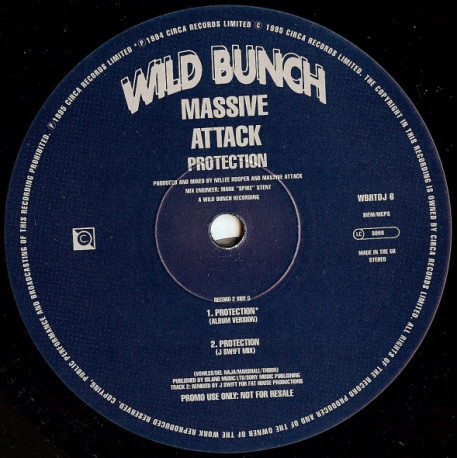 Massive Attack - Protection (LP Mix, Eno, Underdog, Dom T, Mad Professor &  J Swift Mix) 2 x 12" Vinyl Promo In Plain Sleeve