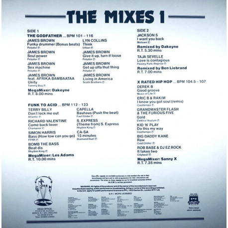 DMC (April 88 Mixes) - James Brown (Mix By Dakeyne) / Taja Sevelle - Love Is Contagious (Ben Liebrand Remix) / Jackson 5 - Remix