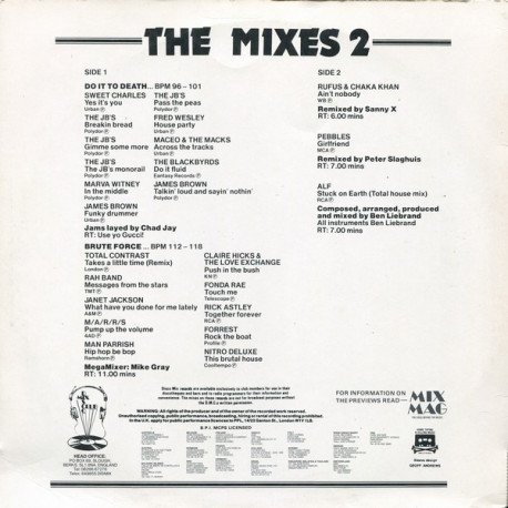 DMC (March 88) - Do It To Death (James Brown Related Mixed By Chad Jackson) / Rufus & Chaka Khan - Aint Nobody (Sanny X Remix)