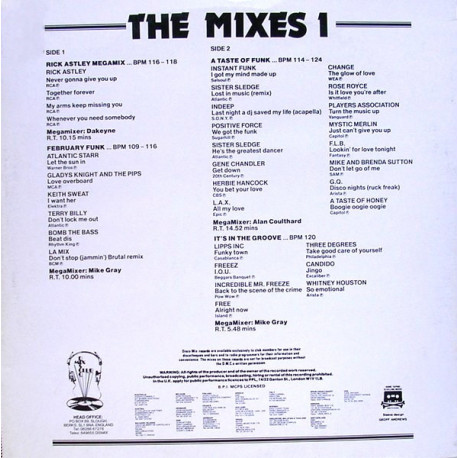 DMC (Feb 88) - Rick Astley Megamix (By Dakeyne) / 80s Funk (Mixed By Michael Gray) / Disco Classic Mix (By Alan Coulthard)