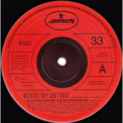 Mushtaq - They Dont Know (Black Eyed Peas Mix / Black Eyed Peas Inst / Original Mix) Vinyl Promo