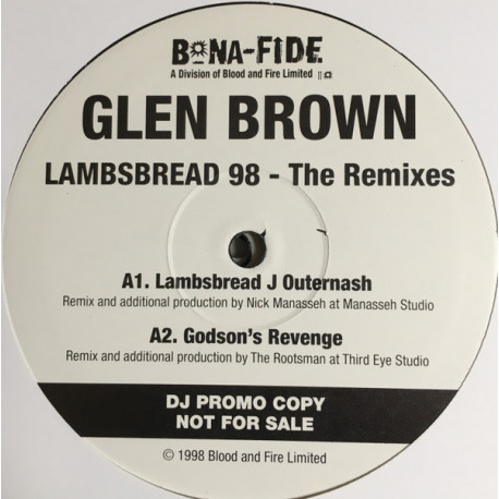 Glen Brown - Lambsbread J Outernash (Original / Bonus Chill) / Godsons Revenge / Father For The Living (Mr Scruff Remix)  10"