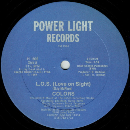 Colors - L.O.S. (Love On Sight) 2 Original Mixes