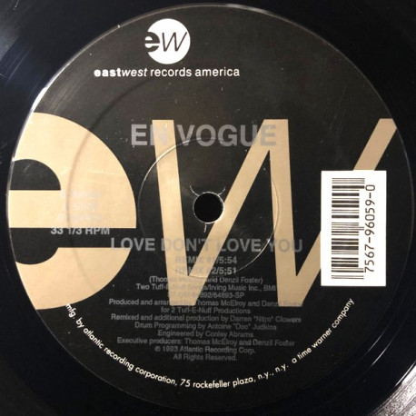 En Vogue - Love Dont Love You (Remix 1 / Remix 2 / Remix Dub / LP Version) / Yesterday
