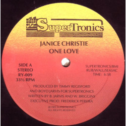 Janice Christie - One Love (Extended Version / Dub 1 / Dub 2) Timmy Regisford Production