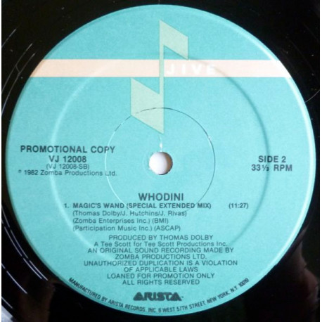 Whodini - Magics Wand (Special Extended Mix / Original Mix / Its All In Mr Magics Wand)