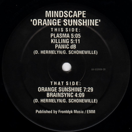 Mindscape - Orange Sunshine / Plasma / Killing / Panic Db / Brainsync