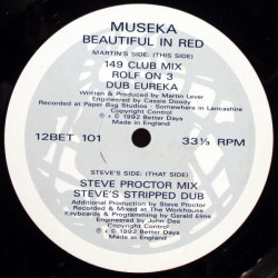 Museka - Beautiful In Red (149 Club Mix / Rolf On 3 / Dub Eureka / Steve Proctor Mix / Steve Proctor Dub)