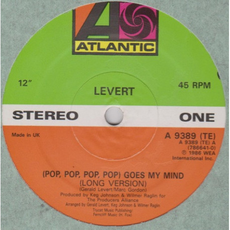 Levert - Pop Goes My Mind (Long Version) / Looking For Love / Fascination