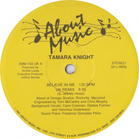 Tamara Knight - Believe In Me (Original / UK Remix / Archies UK Club Edit)