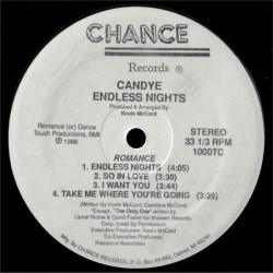 Candye - Endless Nights (8 Track Promo LP) Can You Fix It / The Only One / So In Love / I Want You / Take Me Where Youre Going