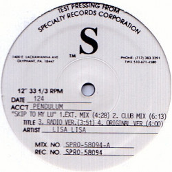 Lisa Lisa - Skip To My Lou (Extended / Club Mix / Radio Mix / Original / House Mix / Dub / Beats) Vinyl Promo