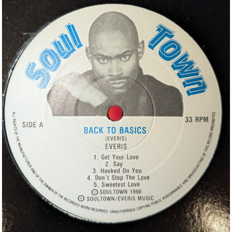 Everis - Back To Basics (10 Track LP) Get Your Love / Hooked On You / Dont Stop The Love (In Plain Sleeve)