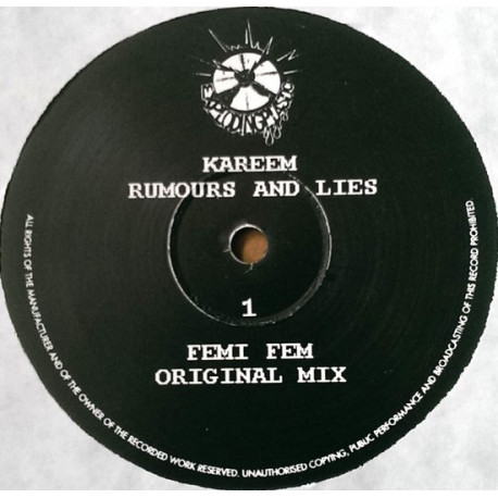 Kareem - Rumours And Lies (Original Mix / Femi Fem Mix / Restless Soul Peaktime Mix / Restless Soul Ragtime Mix /  Truth Mix)